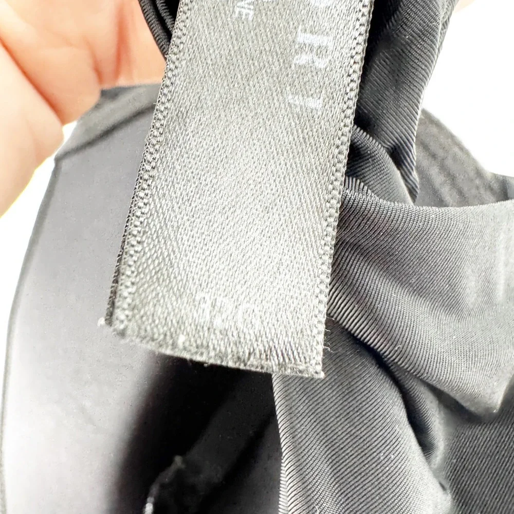Natori Women PURE LUXE Black Underwire Molded‎ Cup Bra Lace Trim Straps Size 32G